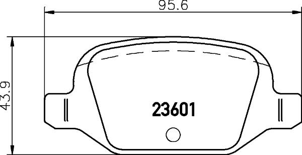 HELLA 8DB 355 009-551 - Bremžu uzliku kompl., Disku bremzes autospares.lv