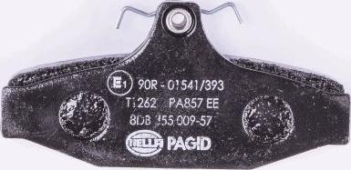 HELLA 8DB 355 009-571 - Bremžu uzliku kompl., Disku bremzes www.autospares.lv