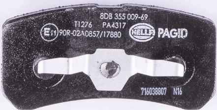 HELLA 8DB 355 009-691 - Bremžu uzliku kompl., Disku bremzes www.autospares.lv