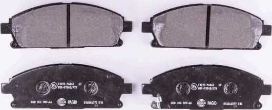 HELLA 8DB 355 009-661 - Brake Pad Set, disc brake www.autospares.lv