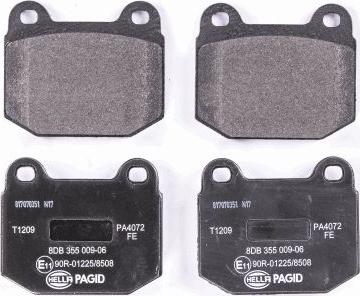 HELLA 8DB 355 009-061 - Bremžu uzliku kompl., Disku bremzes www.autospares.lv