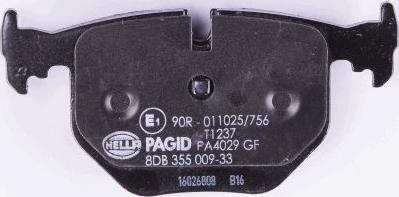 HELLA 8DB 355 009-331 - Bremžu uzliku kompl., Disku bremzes www.autospares.lv