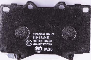 HELLA 8DB 355 009-371 - Bremžu uzliku kompl., Disku bremzes autospares.lv