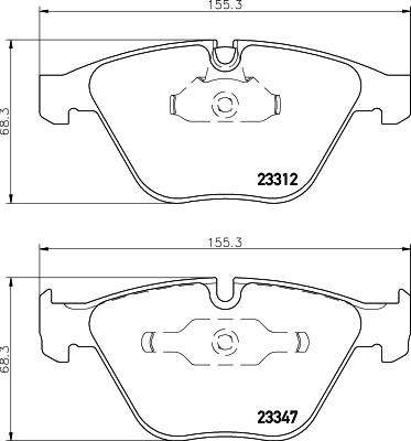 HELLA 8DB 355 009-271 - Bremžu uzliku kompl., Disku bremzes www.autospares.lv