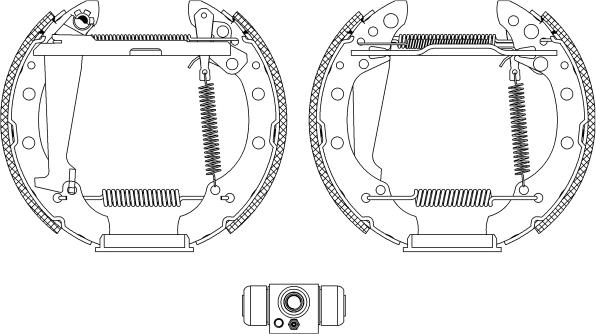 HELLA 8DB 355 004-961 - Brake Shoe Set www.autospares.lv