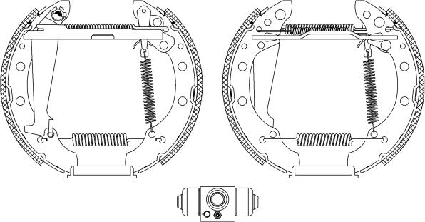 HELLA 8DB 355 004-981 - Brake Shoe Set www.autospares.lv