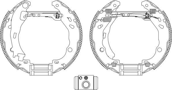 HELLA 8DB 355 004-921 - Bremžu loku komplekts autospares.lv