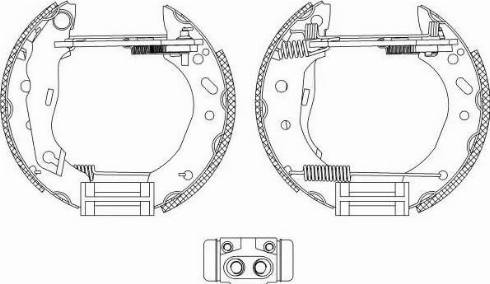 HELLA 8DB 355 004-451 - Bremžu loku komplekts autospares.lv