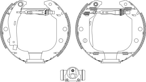 HELLA 8DB 355 004-591 - Bremžu loku komplekts www.autospares.lv