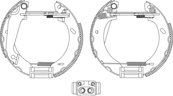 HELLA 8DB 355 004-031 - Bremžu loku komplekts www.autospares.lv