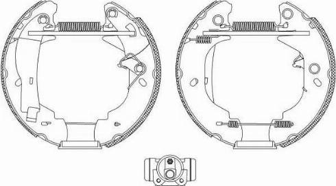 HELLA 8DB 355 004-111 - Bremžu loku komplekts www.autospares.lv