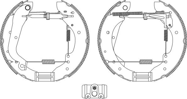 HELLA 8DB 355 004-171 - Bremžu loku komplekts www.autospares.lv