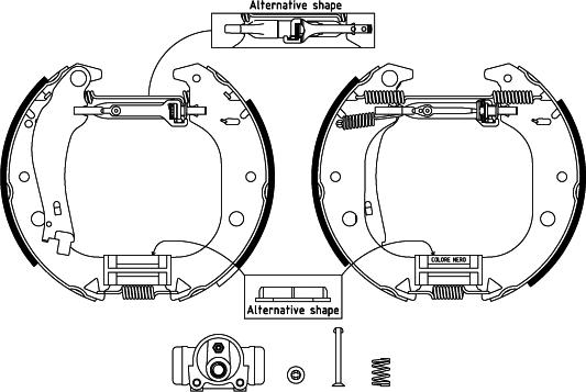 HELLA 8DB 355 004-851 - Bremžu loku komplekts autospares.lv