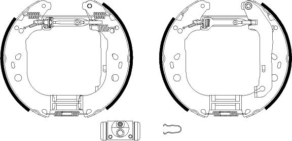 HELLA 8DB 355 004-861 - Bremžu loku komplekts www.autospares.lv