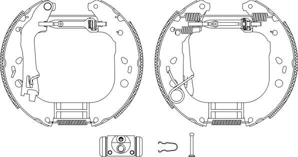 HELLA 8DB 355 004-871 - Bremžu loku komplekts autospares.lv