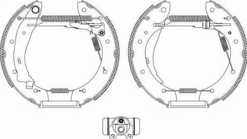 HELLA 8DB 355 004-391 - Bremžu loku komplekts autospares.lv