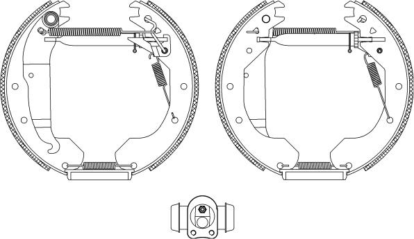 HELLA 8DB 355 004-301 - Bremžu loku komplekts autospares.lv