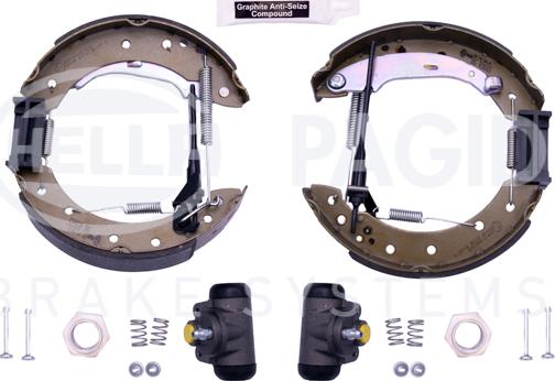 HELLA 8DB 355 004-291 - Brake Shoe Set www.autospares.lv