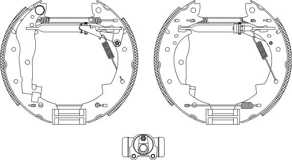 HELLA 8DB 355 004-251 - Bremžu loku komplekts www.autospares.lv