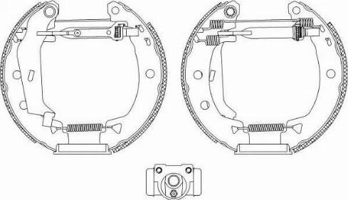 HELLA 8DB 355 004-701 - Bremžu loku komplekts www.autospares.lv