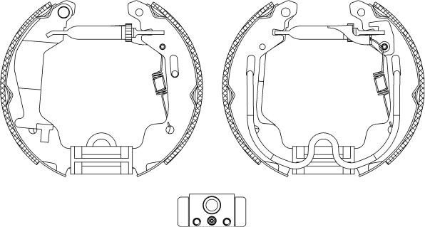 HELLA 8DB 355 004-781 - Bremžu loku komplekts www.autospares.lv