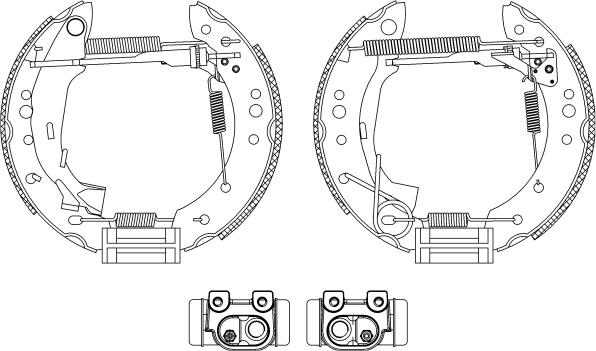 HELLA 8DB 355 004-731 - Bremžu loku komplekts www.autospares.lv