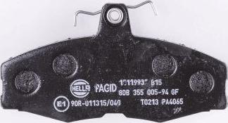 HELLA 8DB 355 005-941 - Bremžu uzliku kompl., Disku bremzes www.autospares.lv