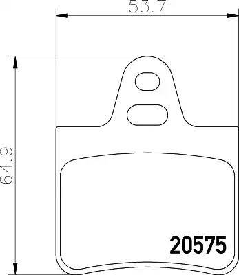 HELLA 8DB 355 005-901 - Bremžu uzliku kompl., Disku bremzes www.autospares.lv