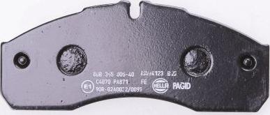 HELLA 8DB 355 005-401 - Brake Pad Set, disc brake www.autospares.lv