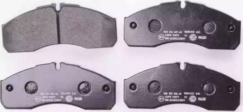 HELLA 8DB 355 020-701 - Brake Pad Set, disc brake www.autospares.lv