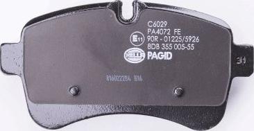 HELLA 8DB 355 005-551 - Bremžu uzliku kompl., Disku bremzes www.autospares.lv