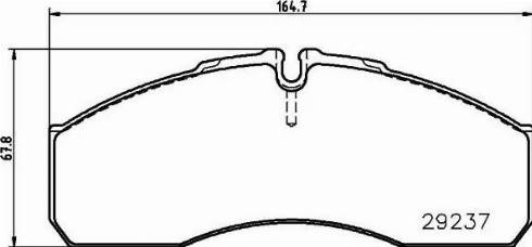 HELLA 8DB 355 005-561 - Bremžu uzliku kompl., Disku bremzes www.autospares.lv