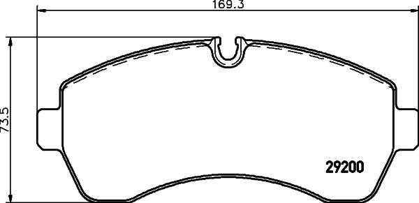 HELLA 8DB 355 005-531 - Bremžu uzliku kompl., Disku bremzes autospares.lv