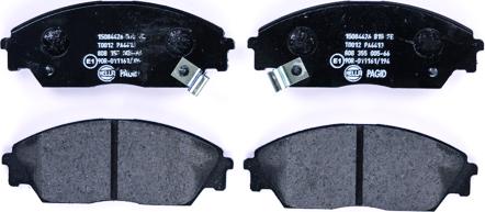 HELLA 8DB 355 005-661 - Brake Pad Set, disc brake www.autospares.lv