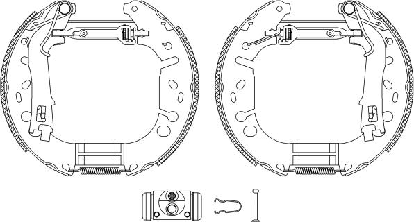 HELLA 8DB 355 005-191 - Bremžu loku komplekts www.autospares.lv