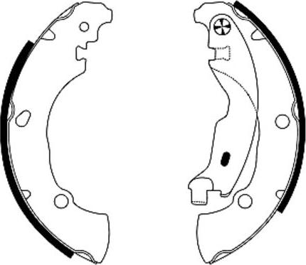 HELLA 8DB 355 005-171 - Bremžu loku komplekts www.autospares.lv