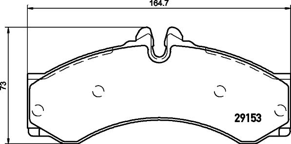 HELLA 8DB 355 005-391 - Bremžu uzliku kompl., Disku bremzes www.autospares.lv