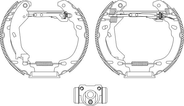 HELLA 8DB 355 005-261 - Bremžu loku komplekts autospares.lv