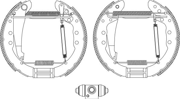 HELLA 8DB 355 005-201 - Bremžu loku komplekts www.autospares.lv