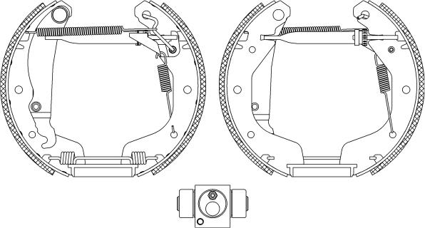 HELLA 8DB 355 005-211 - Bremžu loku komplekts www.autospares.lv