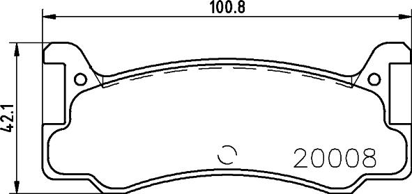 HELLA 8DB 355 005-701 - Bremžu uzliku kompl., Disku bremzes autospares.lv