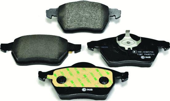 HELLA 8DB 355 006-921 - Brake Pad Set, disc brake www.autospares.lv