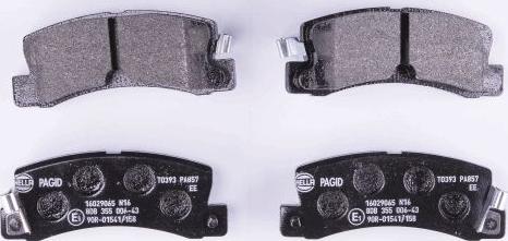 HELLA 8DB 355 006-431 - Brake Pad Set, disc brake www.autospares.lv