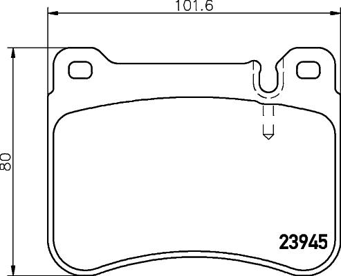 HELLA 8DB 355 006-541 - Bremžu uzliku kompl., Disku bremzes www.autospares.lv