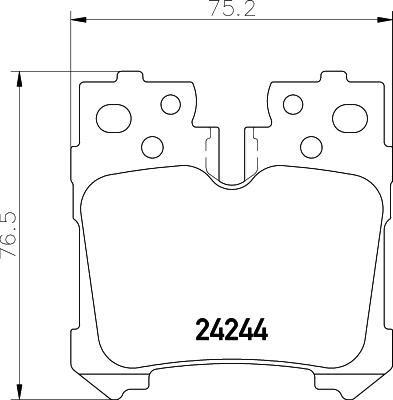 HELLA 8DB 355 006-651 - Bremžu uzliku kompl., Disku bremzes www.autospares.lv