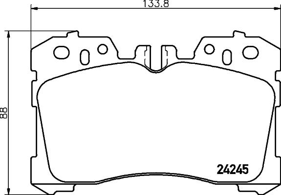 HELLA 8DB 355 006-661 - Bremžu uzliku kompl., Disku bremzes www.autospares.lv