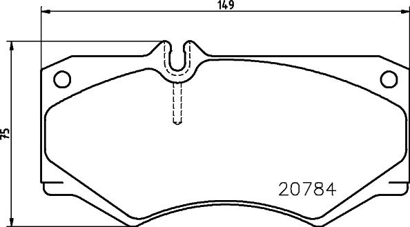 HELLA 8DB 355 006-061 - Bremžu uzliku kompl., Disku bremzes autospares.lv