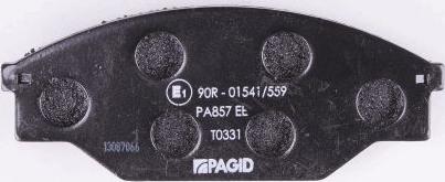 HELLA 8DB 355 006-121 - Brake Pad Set, disc brake www.autospares.lv