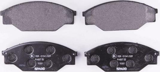 HELLA 8DB 355 006-121 - Brake Pad Set, disc brake www.autospares.lv