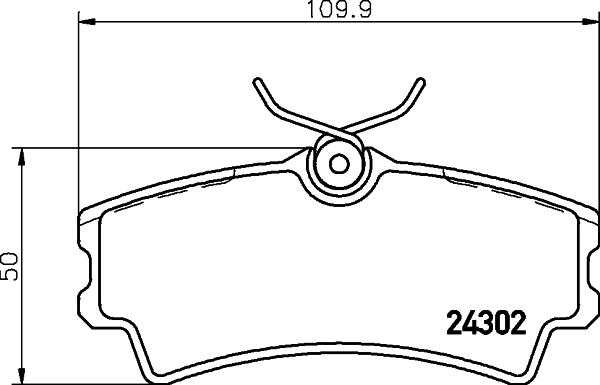 HELLA 8DB 355 006-821 - Bremžu uzliku kompl., Disku bremzes www.autospares.lv